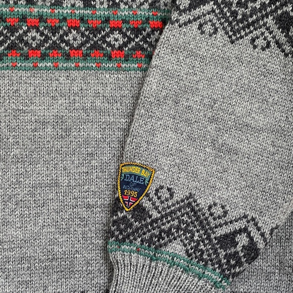 Dale of Norway 1995 Thunder Bay olympics 100% wool quarter zip - Picture 2 of 8